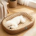 KIMPETS Cozy Pet Bed | Semi-Enclosed Dog Crate, Perfect for Winter | Safe and Comfortable Pet Resting Space
