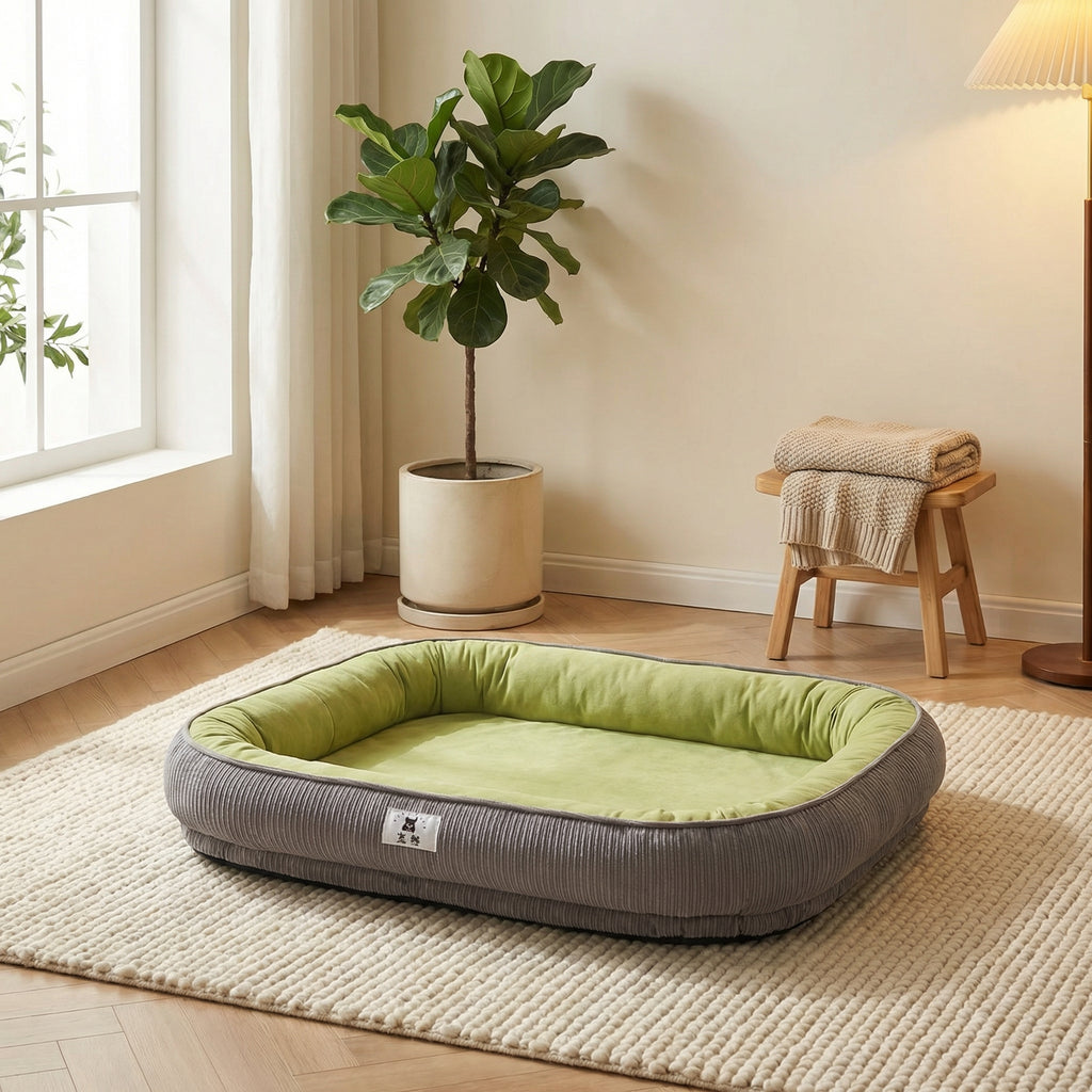 KIMPETS Cozy Pet Bed | Semi-Enclosed Dog Crate, Perfect for Winter | Safe and Comfortable Pet Resting Space