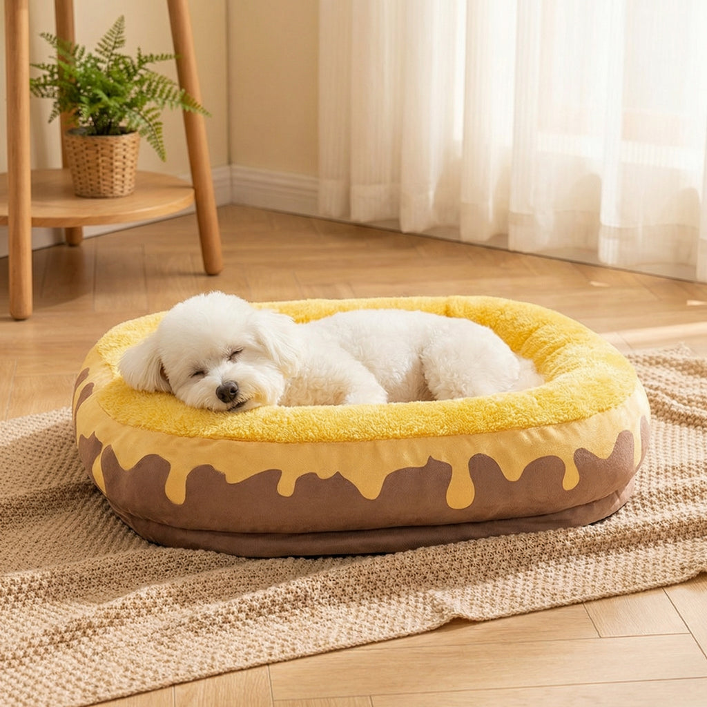 KIMPETS Honey Pot Pet Bed | Soft and Cozy Sweet Dream Mattress | Ideal for Small Dogs and Cats